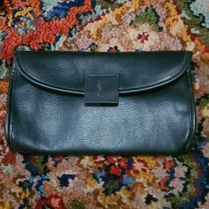 Yves Saint Laurent leather folded pouch
